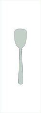 Alt-Chippend. sterling silver 925, part. gold plated, sugar spoon
