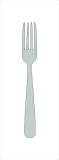 Alt-Chippend. sterling silver 925, part. gold plated, dinner fork